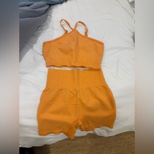 Orange Women's Workout Set
